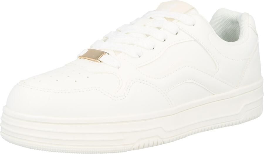 Bershka Sneakers laag 'Bamba' wit