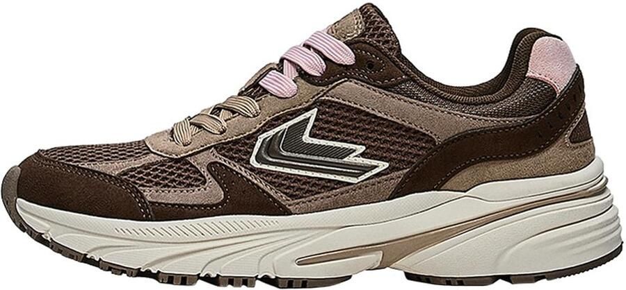 Bershka Sneakers laag bruin brokaat rosa - Foto 6