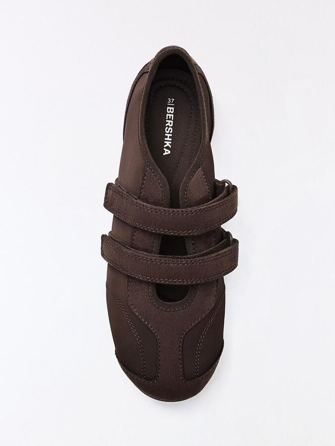 Bershka Sneakers laag bruin - Foto 2