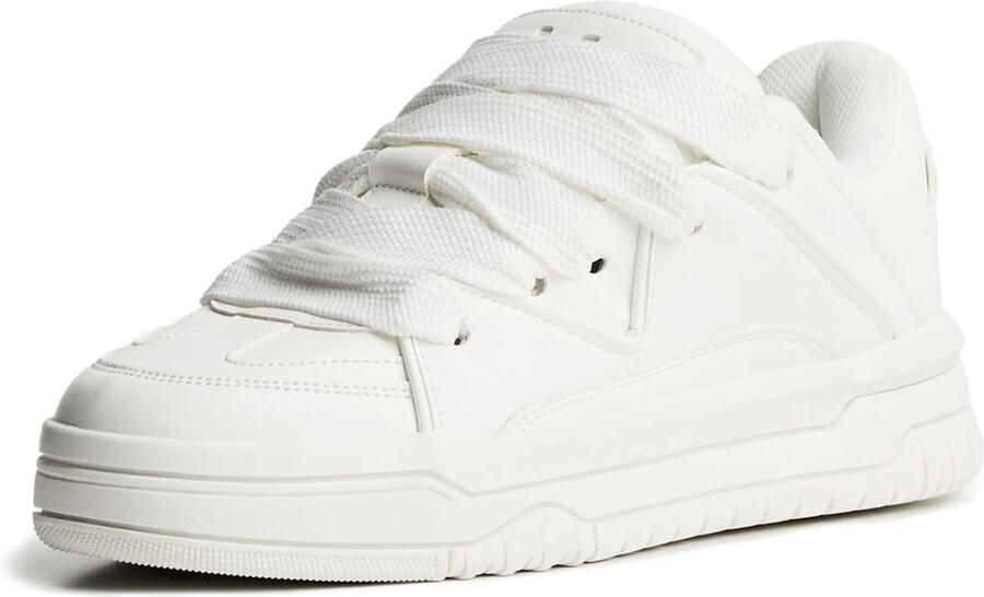Bershka Sneakers laag 'CLASSIC' wit