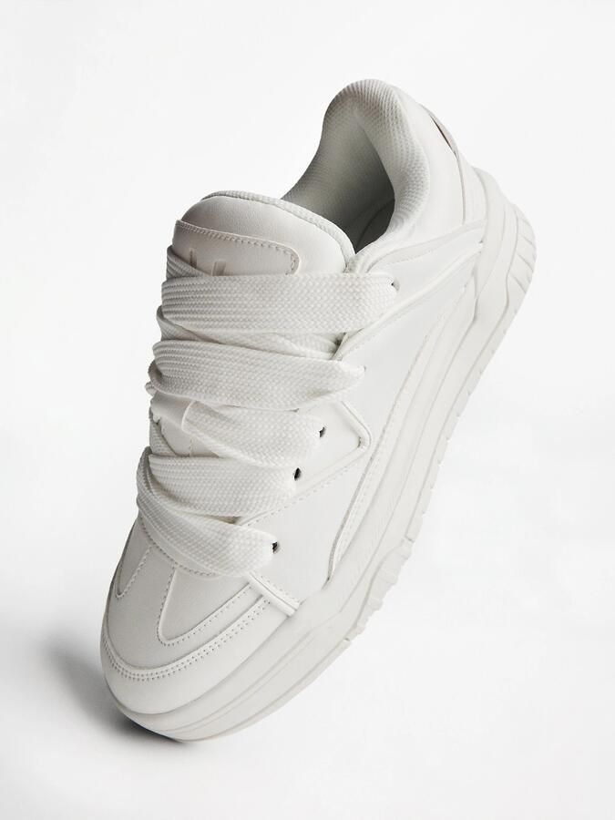 Bershka Sneakers laag 'CLASSIC' wit - Foto 4