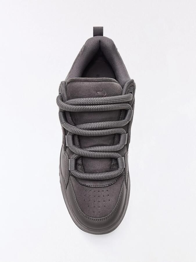 Bershka Sneakers laag donkergrijs - Foto 2