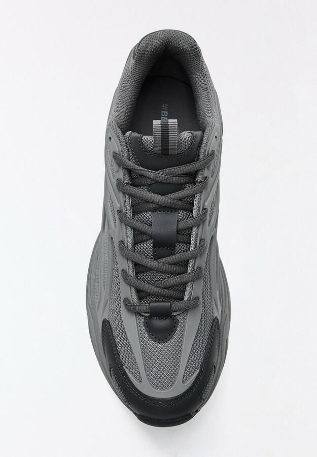 Bershka Sneakers laag grijs - Foto 2