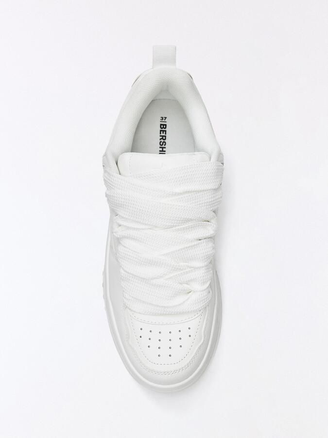 Bershka Sneakers laag wit - Foto 2