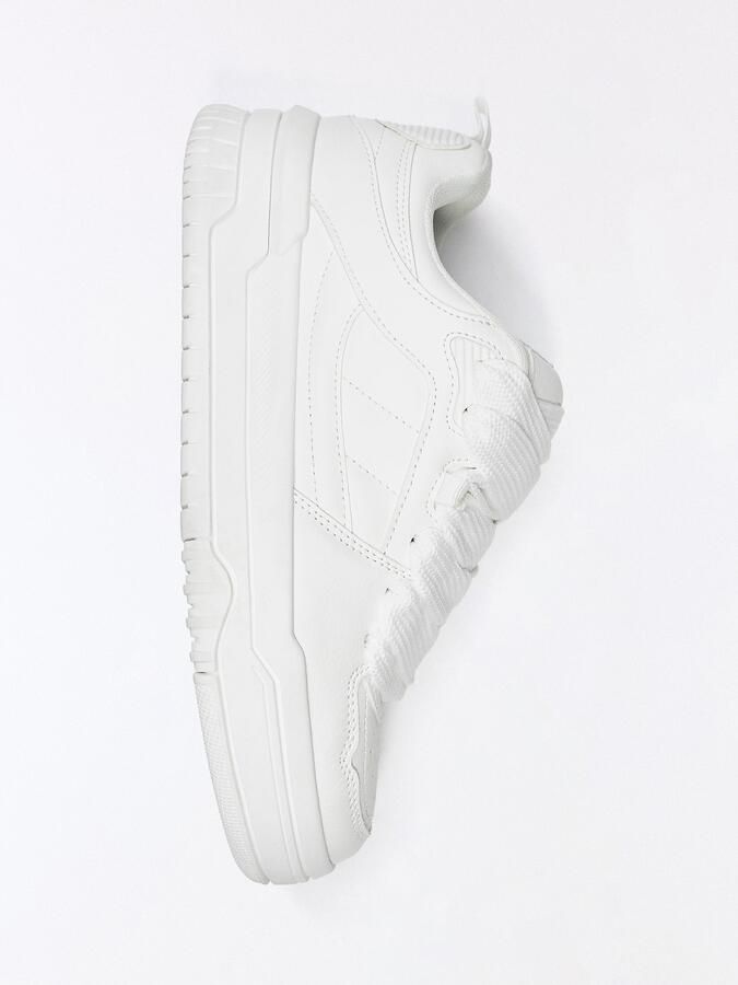 Bershka Sneakers laag wit - Foto 5