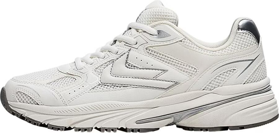 Bershka Sneakers laag zilvergrijs wit - Foto 6