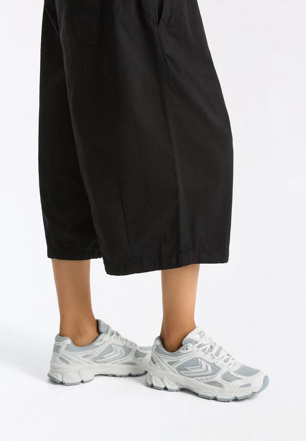 Bershka Sneakers laag zilvergrijs wit - Foto 6