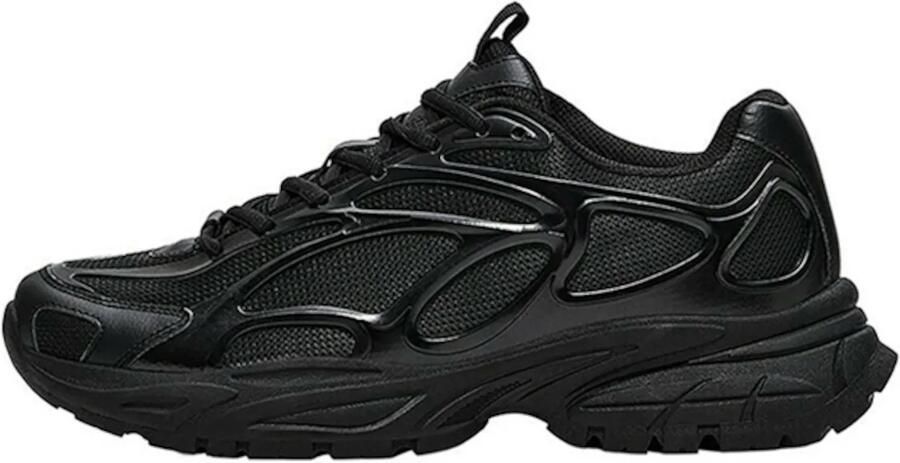 Bershka Sneakers laag zwart
