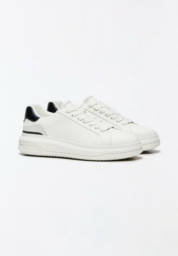 Bershka Sneakers laag zwart wit - Foto 2