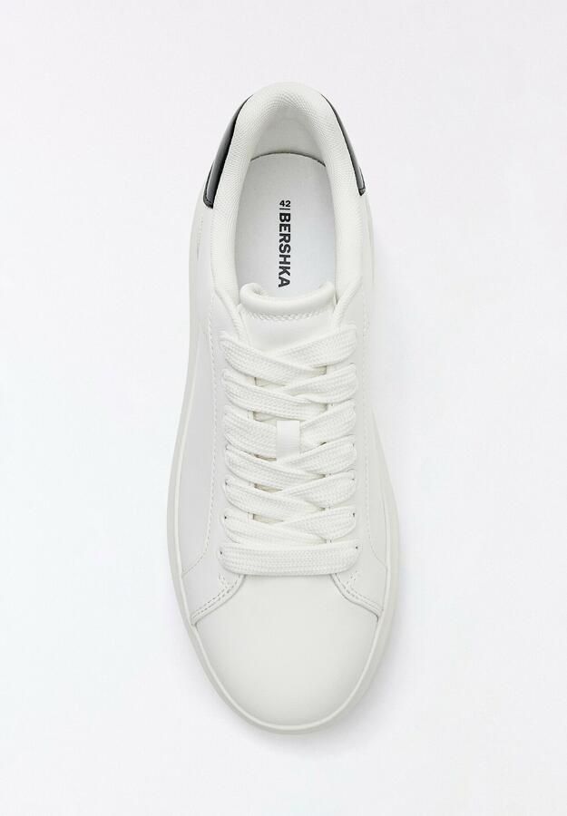 Bershka Sneakers laag zwart wit - Foto 6
