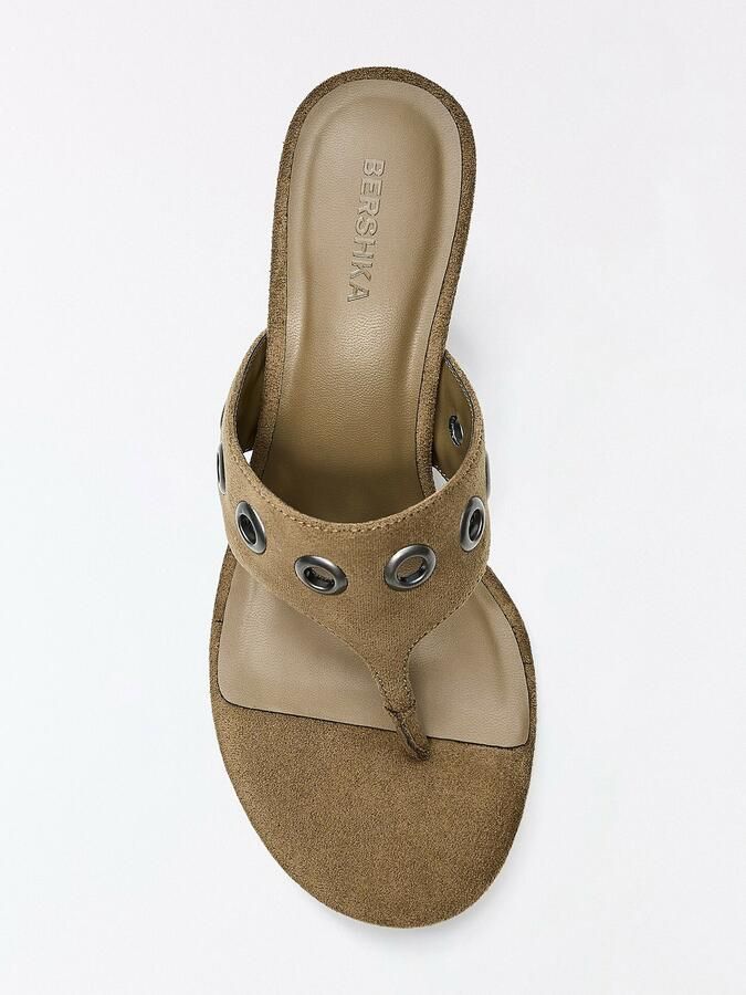 Bershka Teenslipper beige - Foto 2