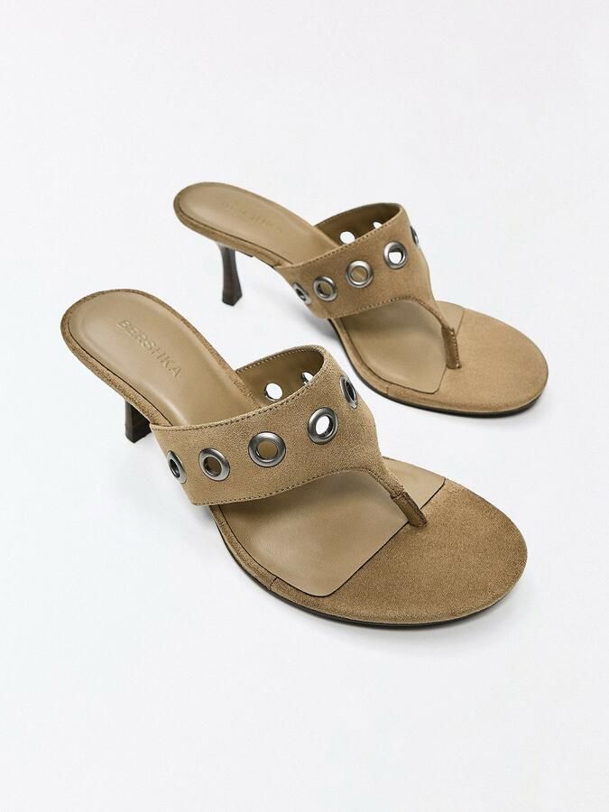 Bershka Teenslipper beige - Foto 4