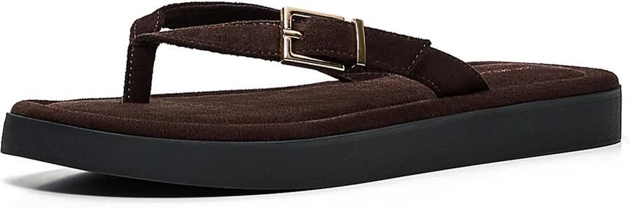 Bershka Teenslipper chocoladebruin