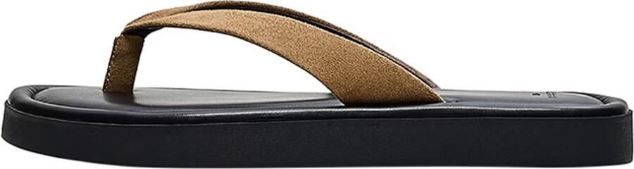 Bershka Teenslipper donkerbeige - Foto 6