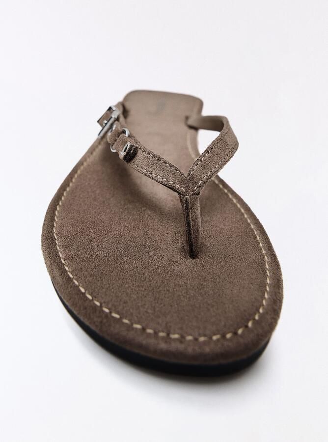 Bershka Teenslipper bruin - Foto 3