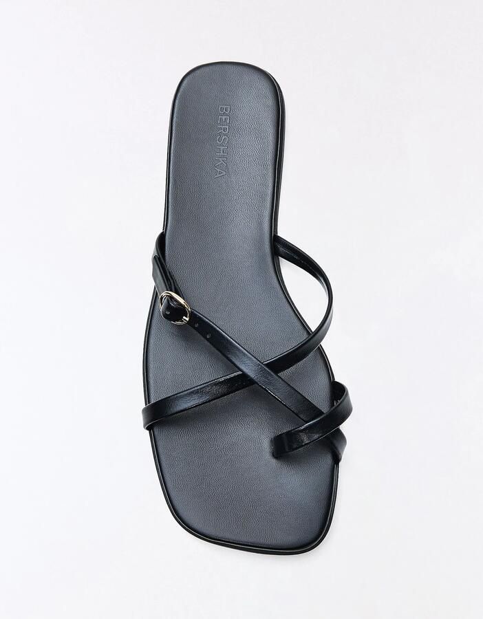Bershka Teenslipper zwart - Foto 2