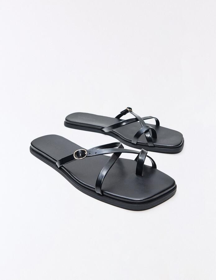 Bershka Teenslipper zwart - Foto 4