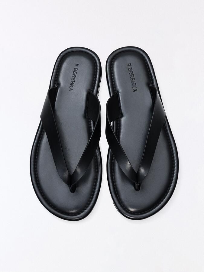 Bershka Teenslippers zwart - Foto 5