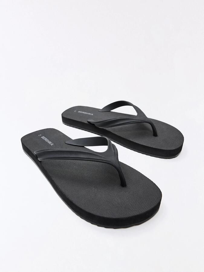 Bershka Teenslippers zwart - Foto 5