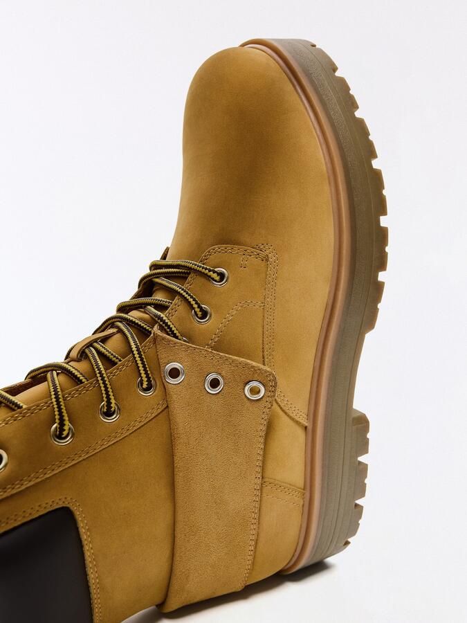 Bershka Veterboots camel chocoladebruin - Foto 4