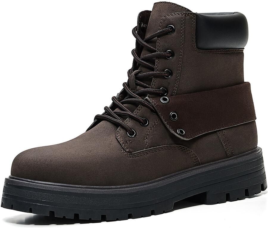 Bershka Veterboots donkerbruin