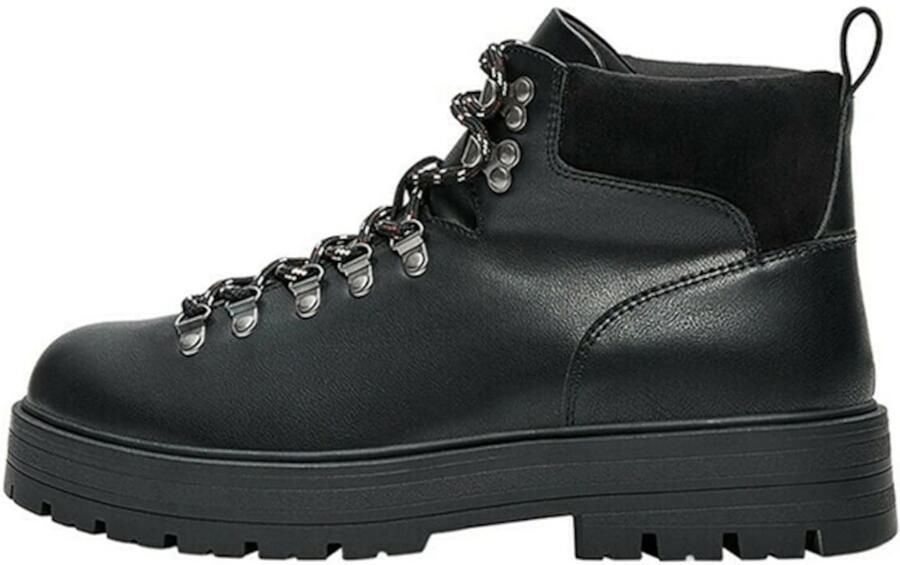 Bershka Veterboots zwart