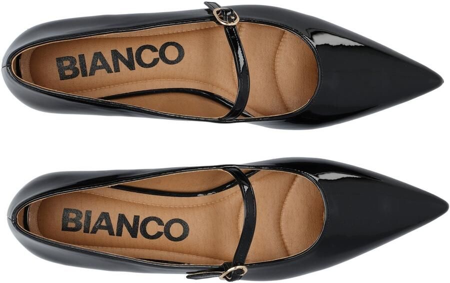Bianco Ballerina met riempjes 'Bari' zwart - Foto 2