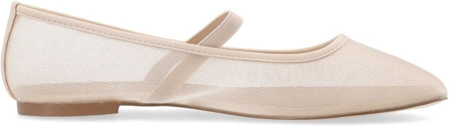 Bianco Ballerina met riempjes 'Lilia' wolwit - Foto 5