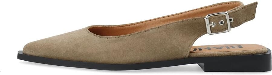 Bianco Ballerina met riempjes 'VICTORIA' donkerbeige