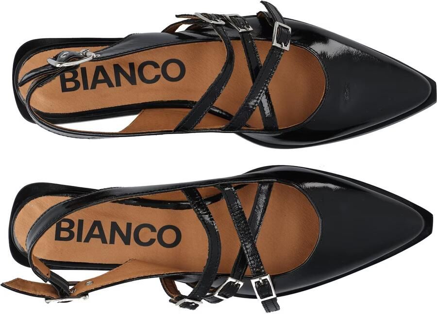Bianco Ballerina met riempjes 'VICTORIA' zwart - Foto 2