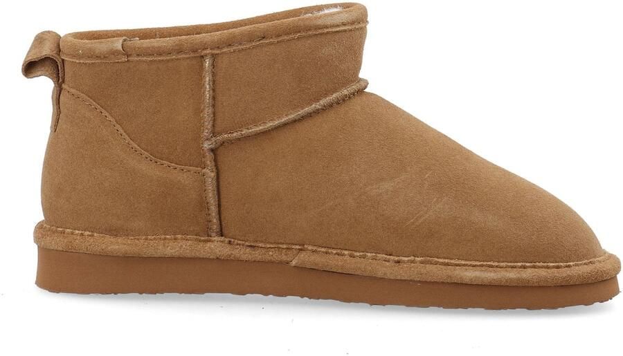 Bianco Dames Enkellaars Biasnow Suede Cognac COGNA