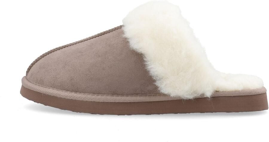 Bianco Huisschoenen 'Sweetie' bruin gemêleerd wolwit
