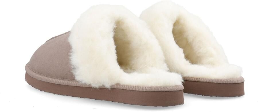 Bianco Huisschoenen 'Sweetie' bruin gemêleerd wolwit - Foto 5