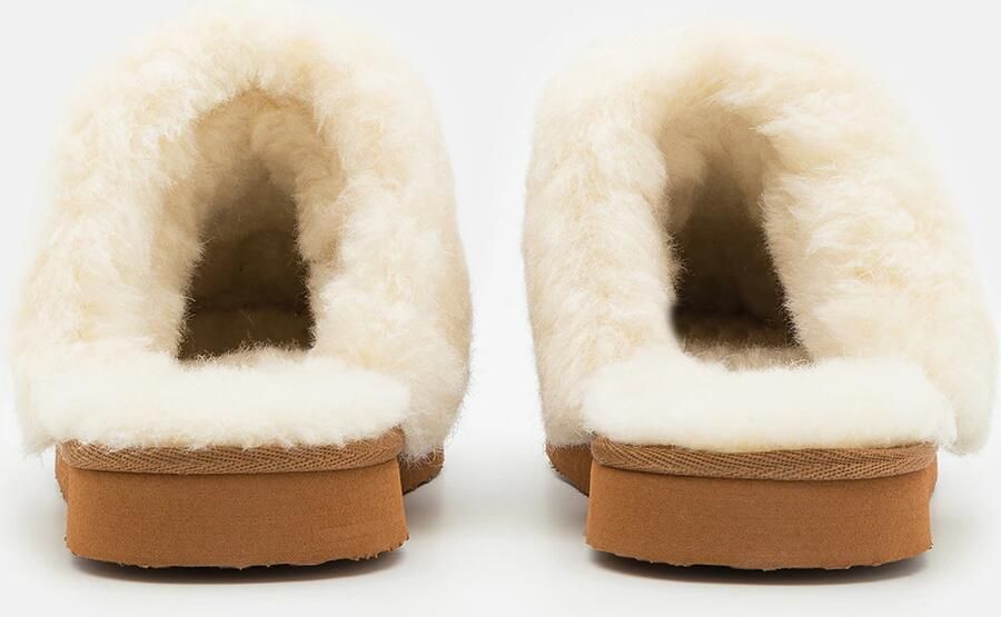 Bianco Huisschoenen 'SWEETIE' bruin wolwit - Foto 4