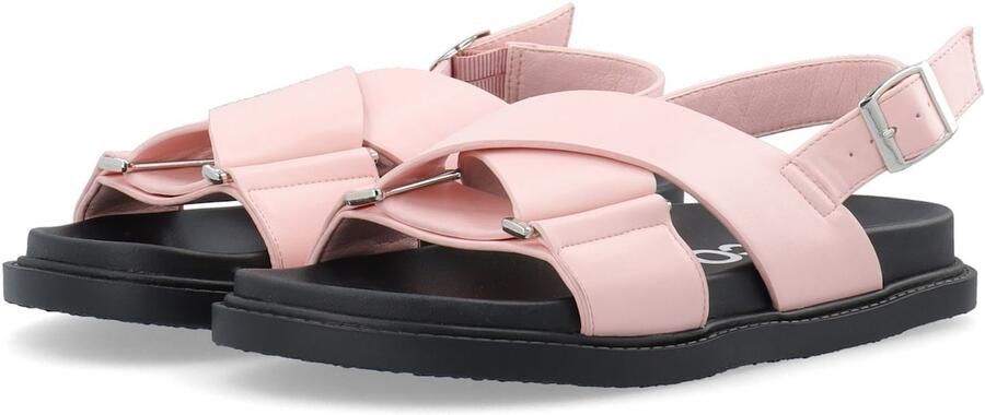 Bianco Sandalen met riem 'OSLO' pink - Foto 4