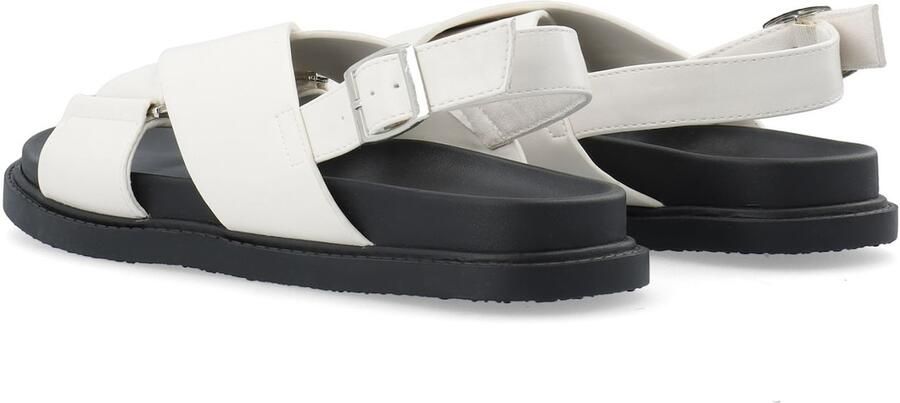 Bianco Sandalen met riem zwart wit - Foto 3