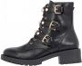Bianco Laarzen Pareldetail biker Zwart Dames - Thumbnail 4