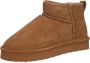 Bianco Dames Enkellaars Biasnow Flatform Suede Cognac - Thumbnail 2
