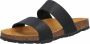 Bianco Betricia Twin Strap slippers zwart - Thumbnail 1