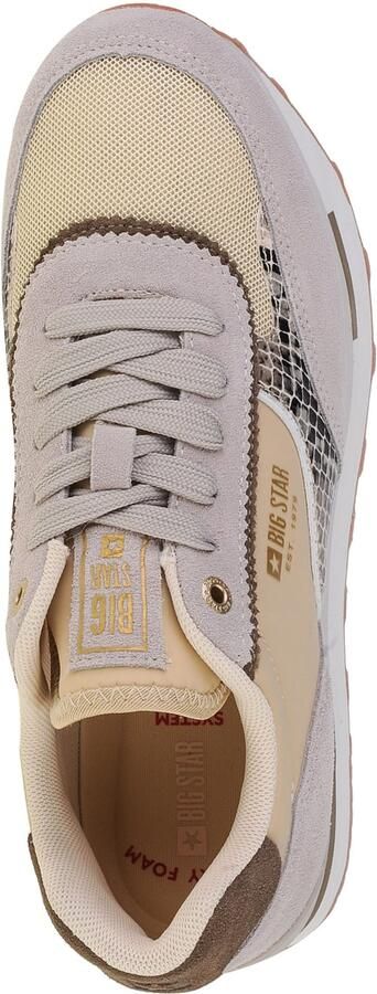 Big Star Shoes LL274364 Vrouwen Beige Sneakers - Foto 4