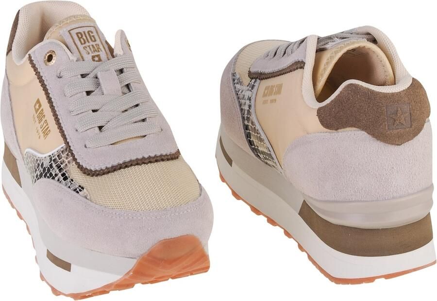 Big Star Shoes LL274364 Vrouwen Beige Sneakers - Foto 3