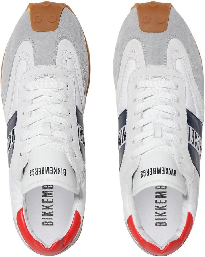BIKKEMBERGS Sneakers laag 'Guti' navy grijs rood wit - Foto 2