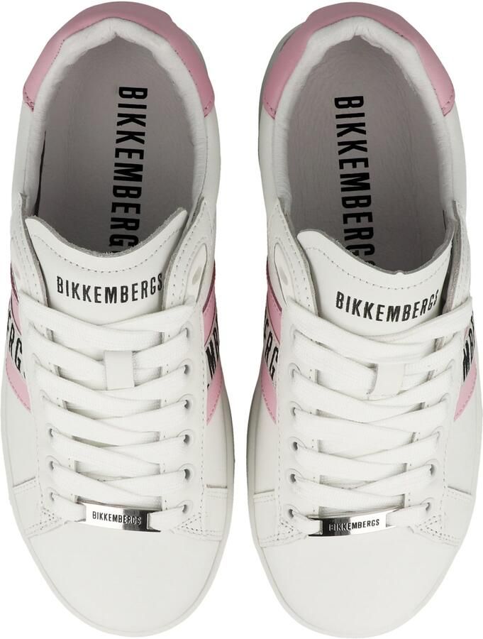 BIKKEMBERGS Sneakers laag 'Recoba' oudroze zwart wit - Foto 2
