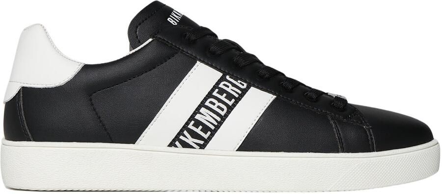 BIKKEMBERGS Sneakers laag 'Recoba ' zwart wit