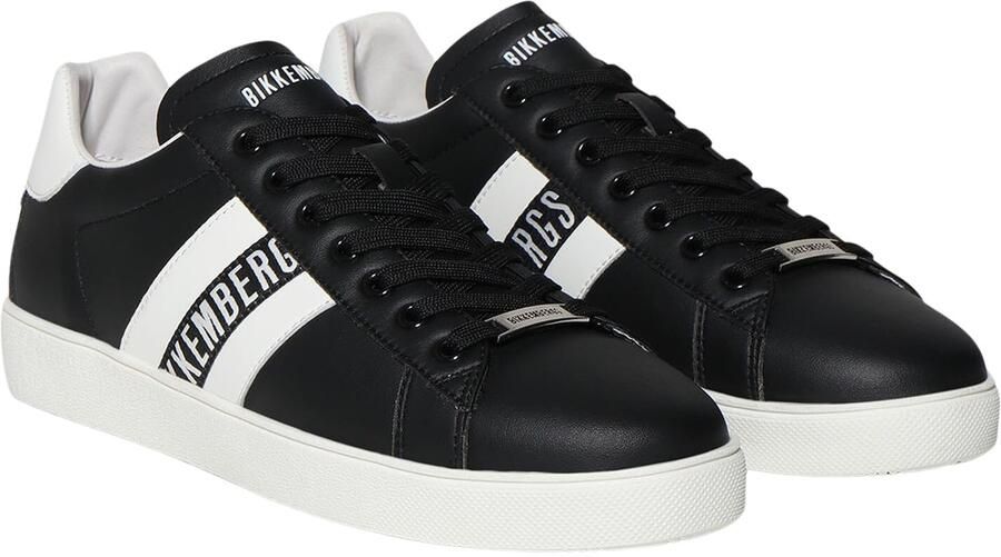 BIKKEMBERGS Sneakers laag 'Recoba ' zwart wit - Foto 4