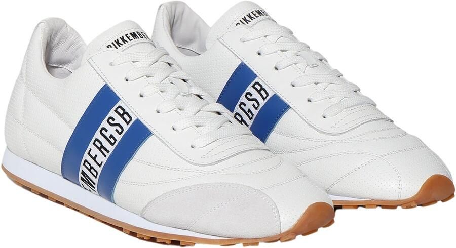BIKKEMBERGS Sneakers laag 'Soccer' blauw lichtgrijs zwart wit - Foto 4