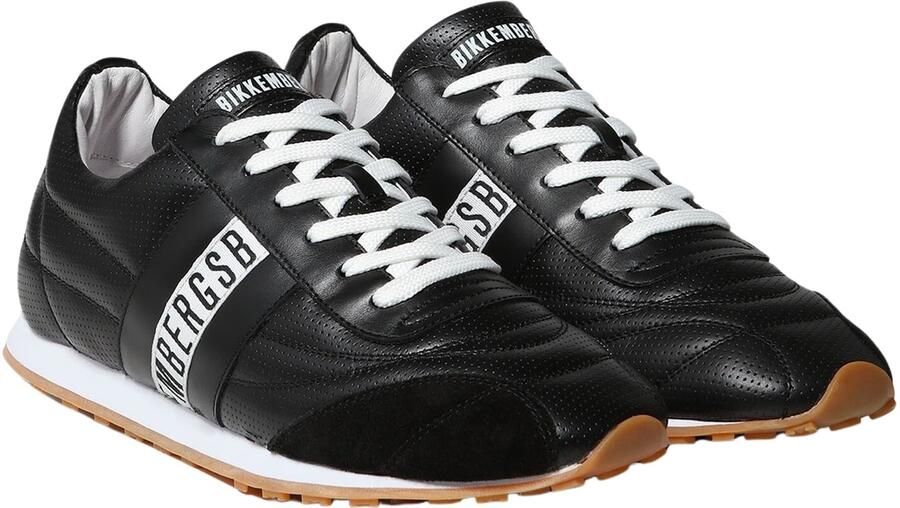 BIKKEMBERGS Sneakers laag 'Soccer' zwart wit - Foto 4