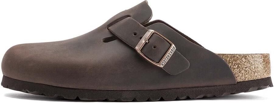 Birkenstock Pantoffels Boston NU oiled Habana met verstelbare gesp - Foto 6