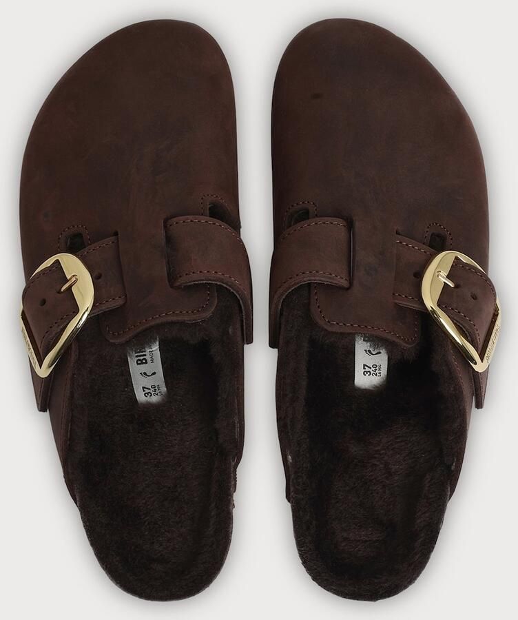 BIRKENSTOCK Instappers 'Boston' donkerbruin - Foto 2