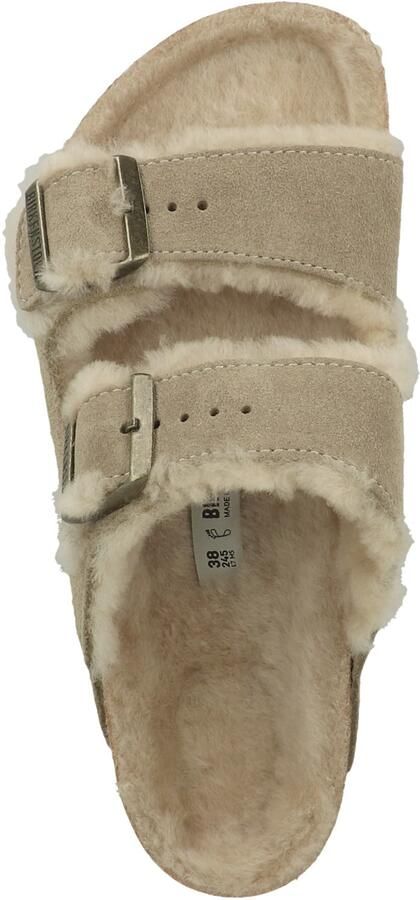 Birkenstock Arizona Shearling Sandalen bruin - Foto 4